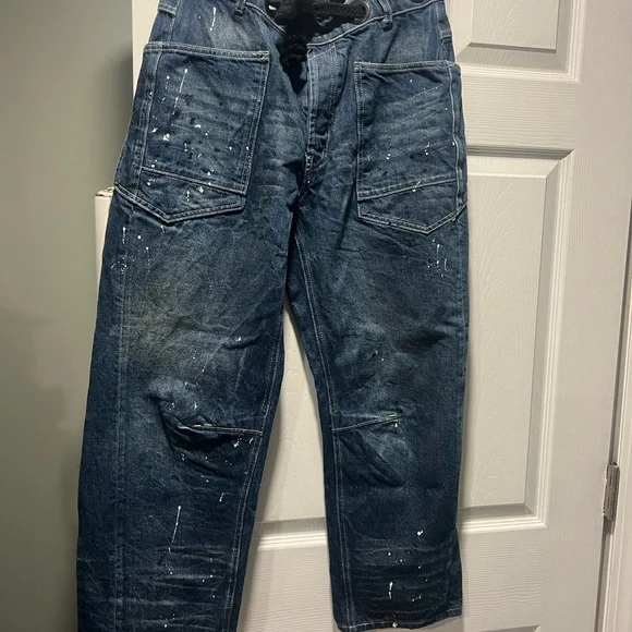 Free People We The Free Blue Moxie Barrel Jeans Size 25 - Picture 1 of 3